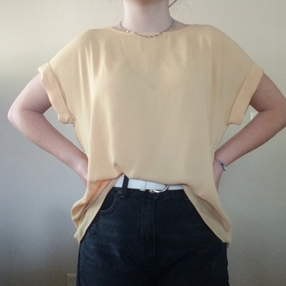 Tops - Forever 21 Light Yellow Blouse